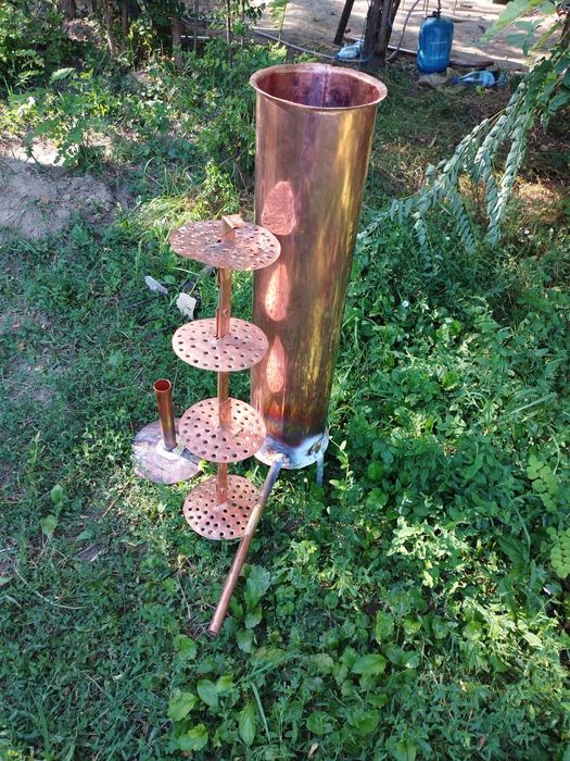 Vand cazan țuica 103l stare buna din cupru alimentar