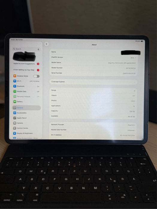 Ipad pro 12.9 4th cell