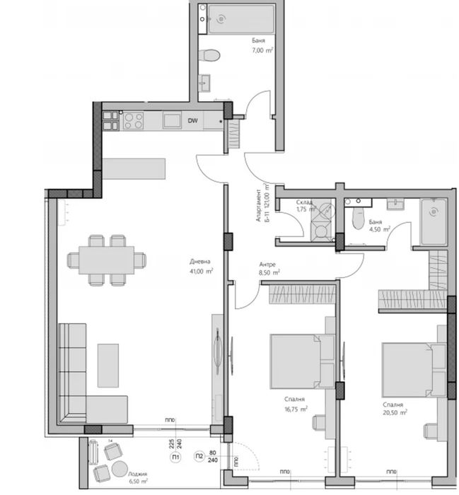 Продава се Тристаен апартамент в Пловдив, Христо Смирненски - 142 кв.м за 755 €/кв.м - Снимка #1
