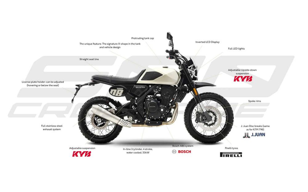 ТОП ОФЕРТА Мотоциклет Мотор Brixton CROSSFIRE 500 XC 0км.NEW