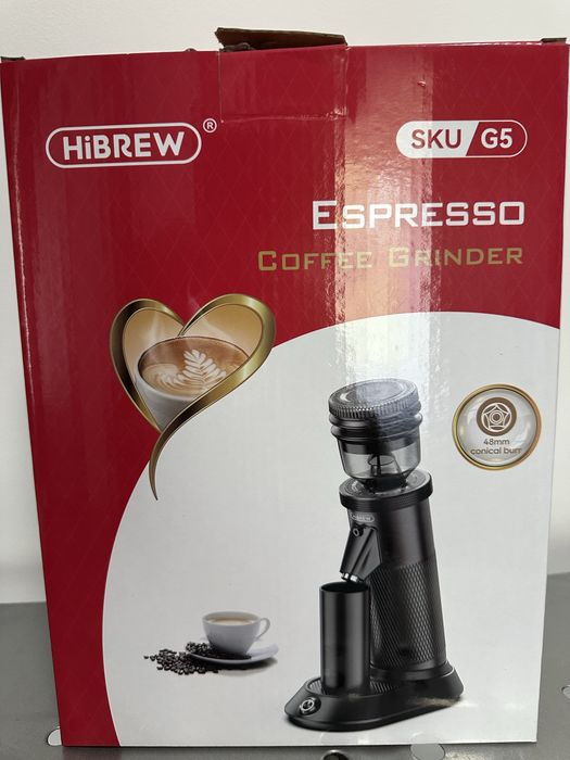 Râsniță electrică de cafea HIBREW G5 - dispune de 36 de setari de măcinare