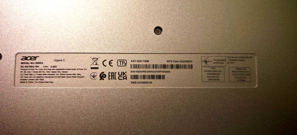 Acer Aspire 5   17.3" NVIDIA GeForce MX450    A517-52G-73DM