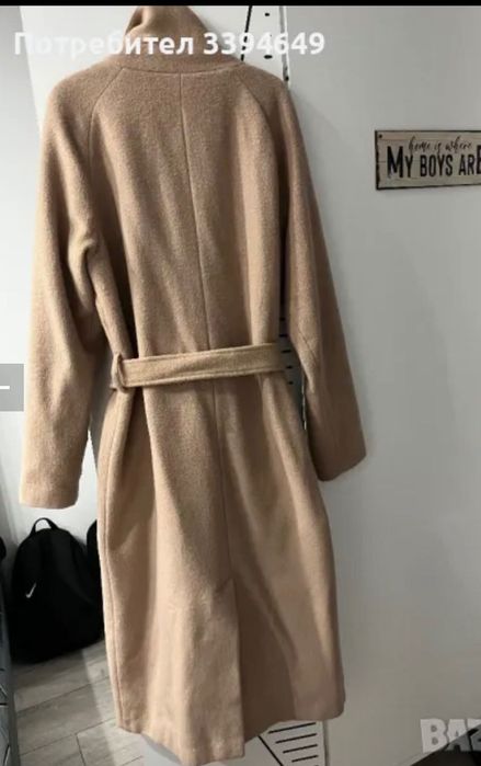 Дълго палто кафяв