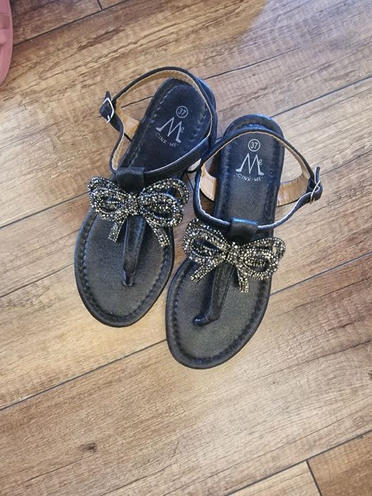 Дамски сандали черни