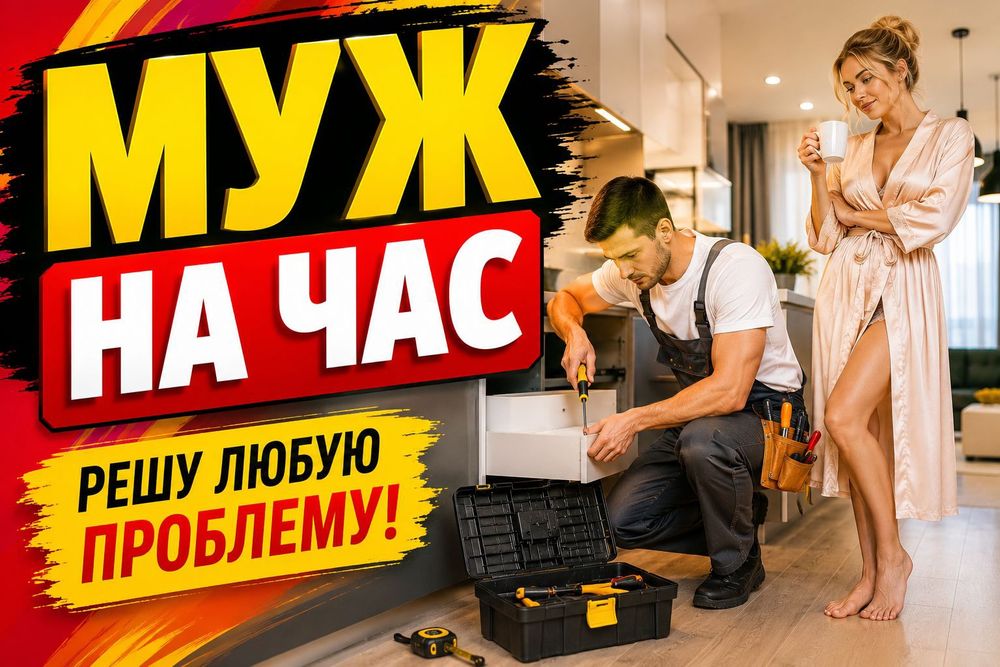 Муж на час   Мастер на час  Мастер на выезд Мастер все руки  Плотник