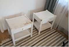 Vand set noptiere din lemn