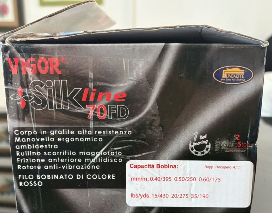 Чисто нова макара NGT Lineaeffe SILK-70 с намотано влакно