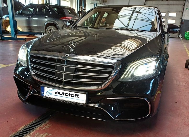 Grila centrala Mercedes S-Class W222 (2013-2020) S63 S65 Design Chrome
