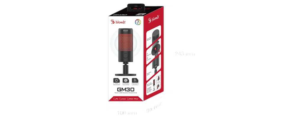 Bloody GM20\30 BLACK Gaming Microhon USB конденсаторный Микрофон **