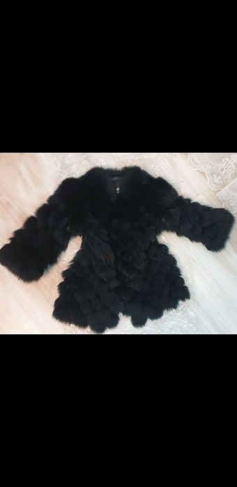 Шуба натуральная песец Италия