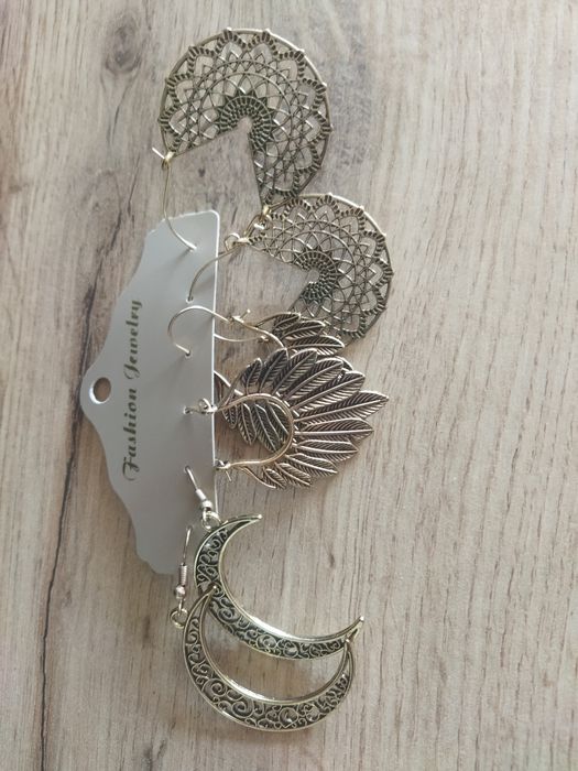 Дамски обеци - 3 чифта