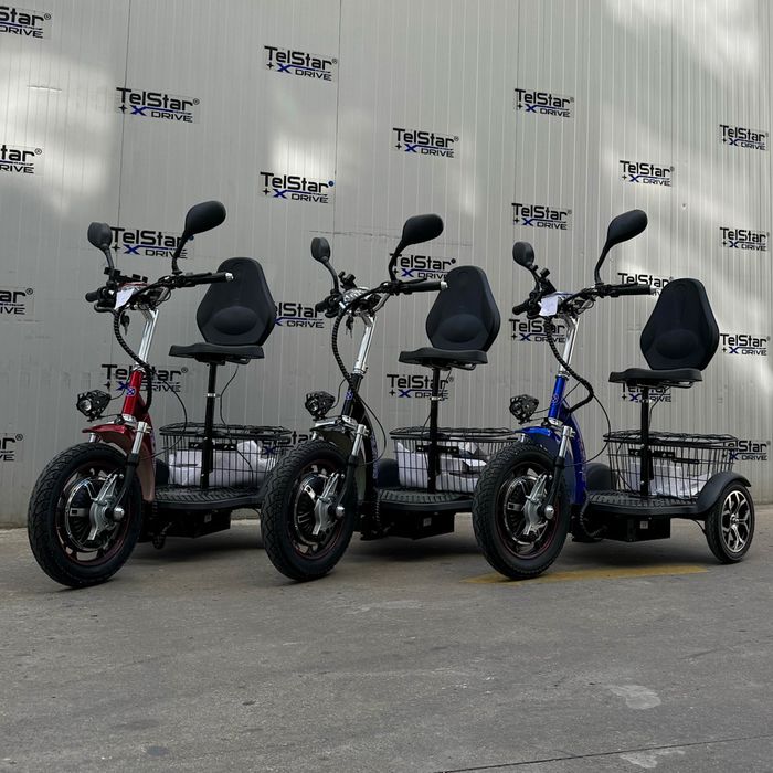 Електрическа триколка с равна платформа и облегалка TS 200.3 48V 500W