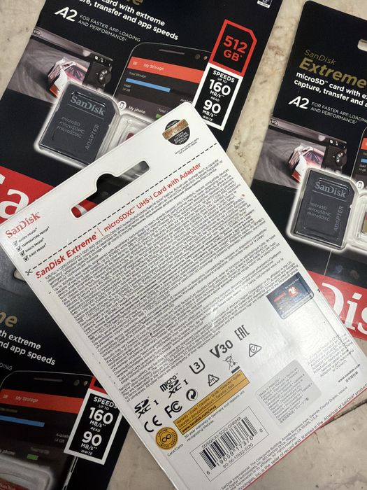 Card micro sd sandisk extreme A2 V30 4k 512gb 160mbz nou sigilat