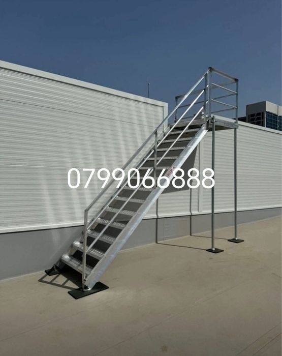 Scări zincate metalice