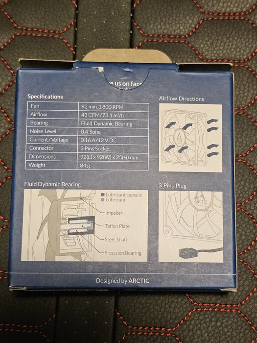 Ventilator carcasa PC Arctic Cooling 92mm