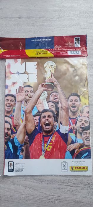 Panini FIFA World Cup 2026 – Poster oficial Spania + 30 stickere – Sigilat