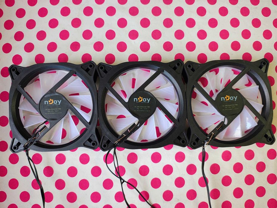 3 X Cooler Ventilator Njoy RGB 120mm.
