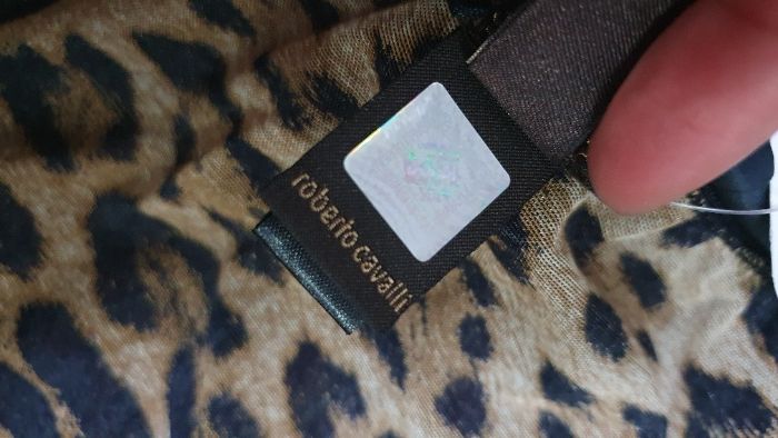 Tricou original Roberto Cavalli Diamond Animal Print