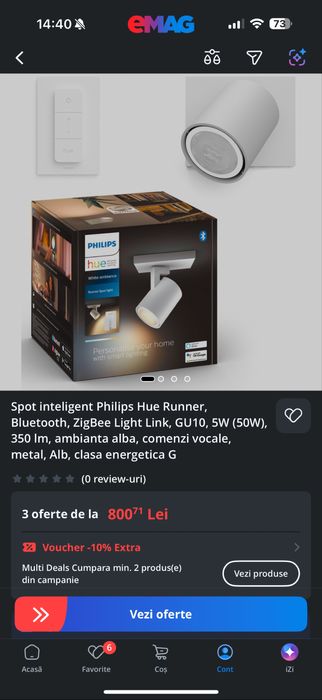 Spot inteligent Philips Hue Runner