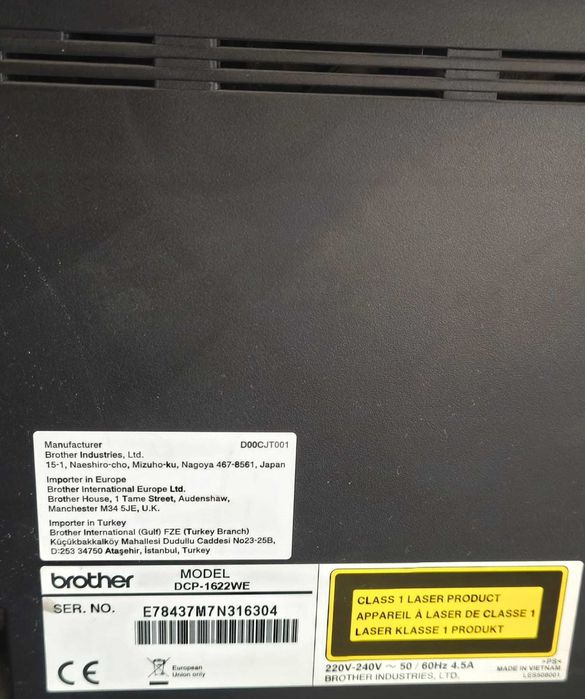 Brother DCP 1622 WE. Putin utilizata in facultate, cartus1/2 plin.