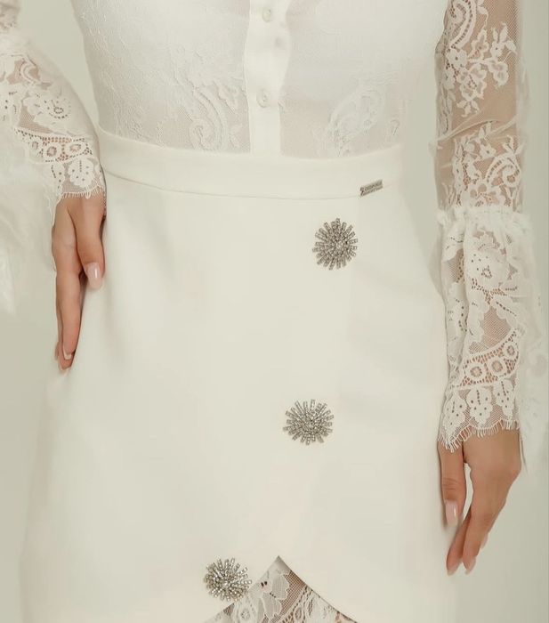 Вечернее белое платье