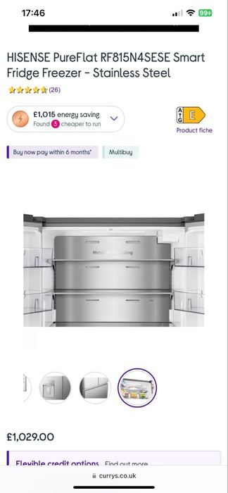 Hisense Американски Хладилник с Фризер