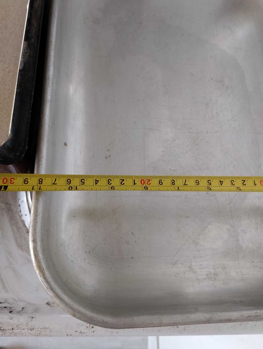 Стара тава неръждавейка с дръжки