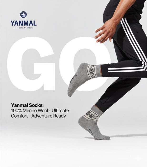 YANMAL - серия носков из 100% натуральной шерсти. Мужские и детские…..