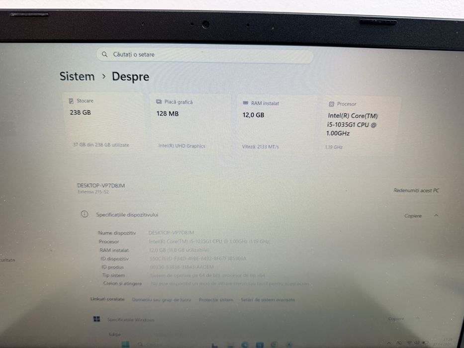 Acer Extensa 15 i5 -1035G1/ 12 Gb DDR4/ 15.6” FullHD