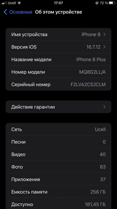 iphone 8plus 256gb