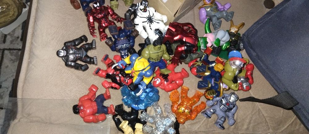 Большие фигурки Лего: Веном, Халк, Танос, Карнаж, Мстители, Бейн