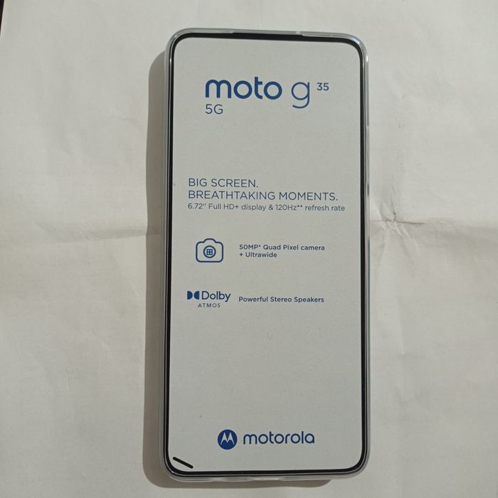 Продавам  MOTOROLA G35. 5G чисто нов