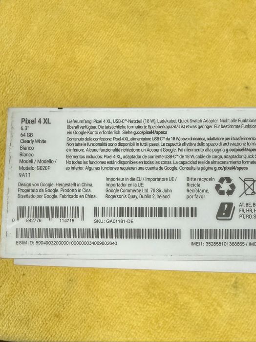 Продавам Google Pixel 4XL 64GB