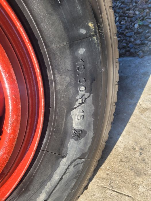 Jante complecte Remorcă, Michelin 10.00 R15 /9.00-16 (18ply) 6prezoane  (5000 kg/anvelopă)