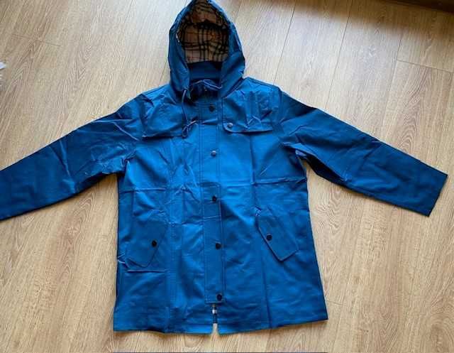 Women's waterproof jacked windproof hooded coat outdoor navy blue, L