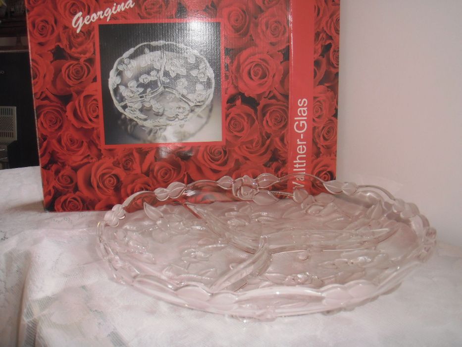 кристално плато за сирена и колбаси