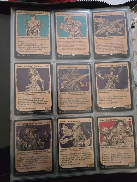 MTG all Forgotten Realms and Baldur's Gate cards with this art style