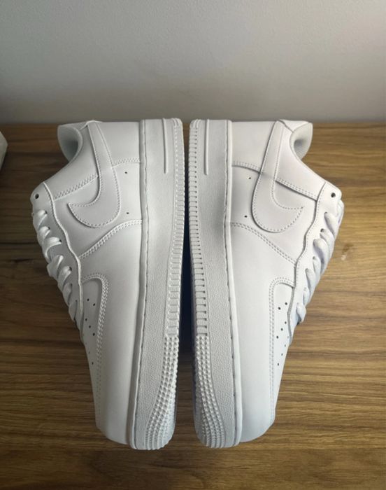 Adidasi Nike Airforce 1, noi, fullbox
