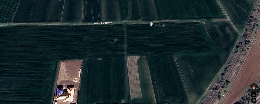 Teren Moara Vlasiei 1500mp 25 m deschidere 60 m latime