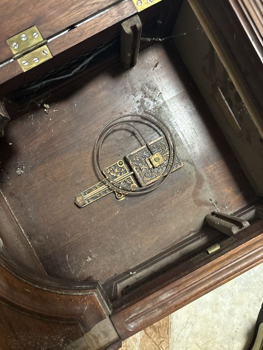 Ceas de perete vechi german Kienzle mecanic lemn masiv 1900 1920