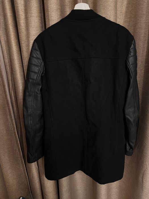 Religion - мъжко вълнено яке с кожа