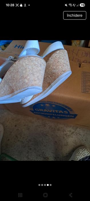 Sandale damă din piele naturală, Vera Pelle (38,5)