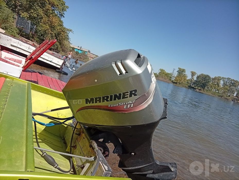 Srochna Lodka motor sotiladiladi KAZANKA 5m3 motori MARINIER.60 4takni