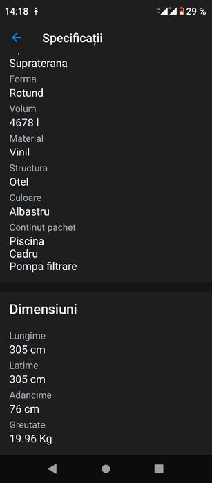 Piscina exact ca cea din imagine
