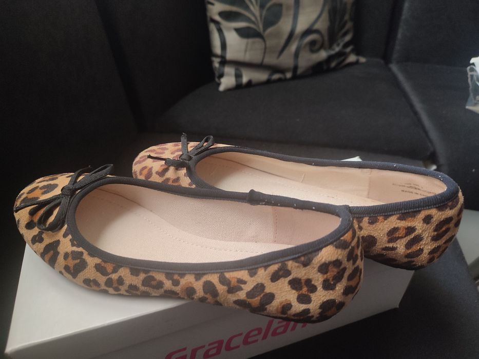 Обувки балеринки леопард, ном 36