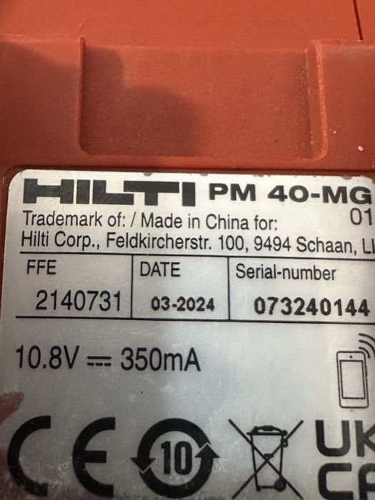 Laser Hilti PM 40 -MG