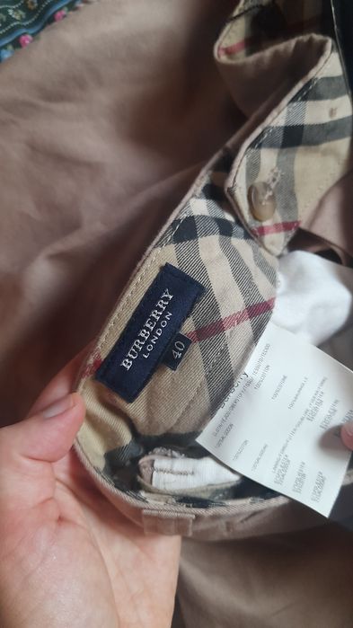 Pantaloni Burberry 40 noi bumbac