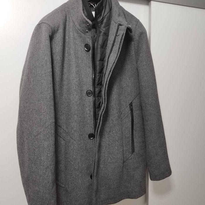 Palton barbati gri