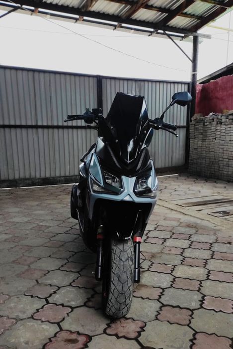 Мопед самурай на ходу