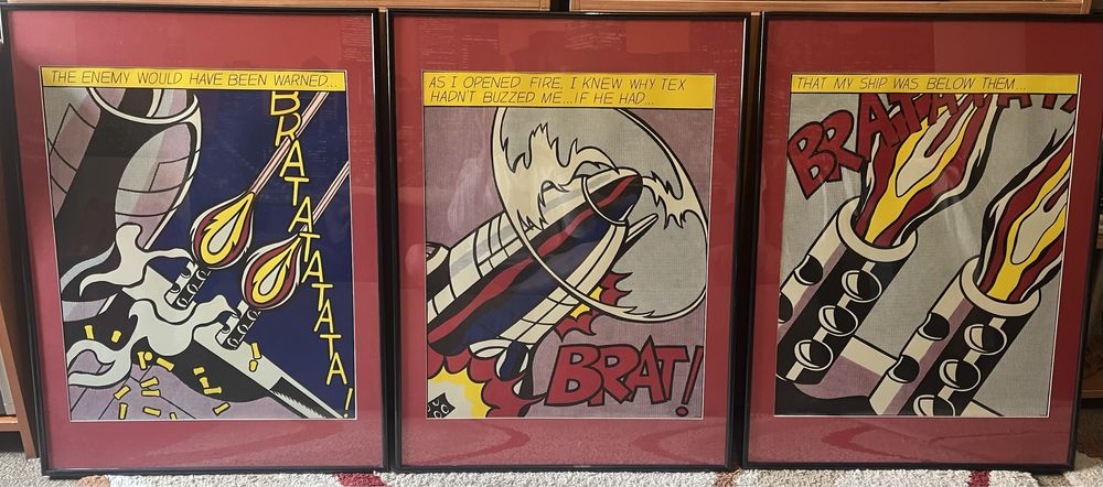 Roy Lichtenstein - As I Opened Fire (1966) Поп Арт Постери